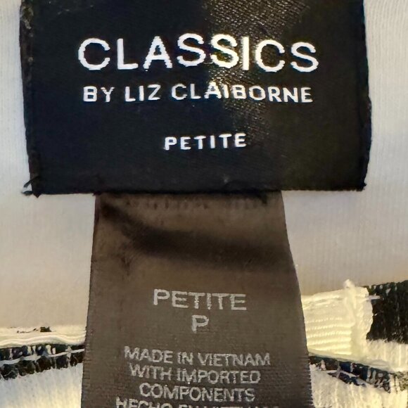 Classics by Liz Claiborne Black and White Zebra Print Cardigan - Picture 4 of 5